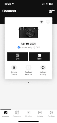 Fujifilm X100VI app