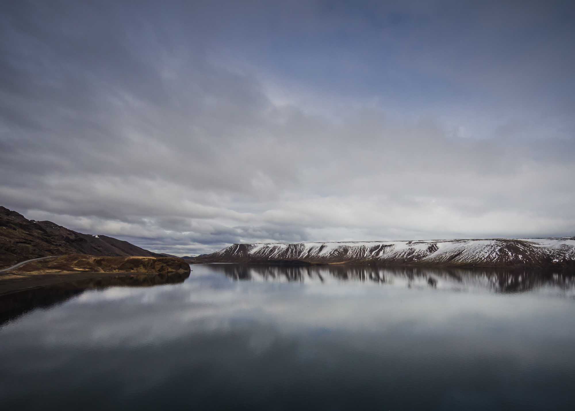 reflectie in het landschap