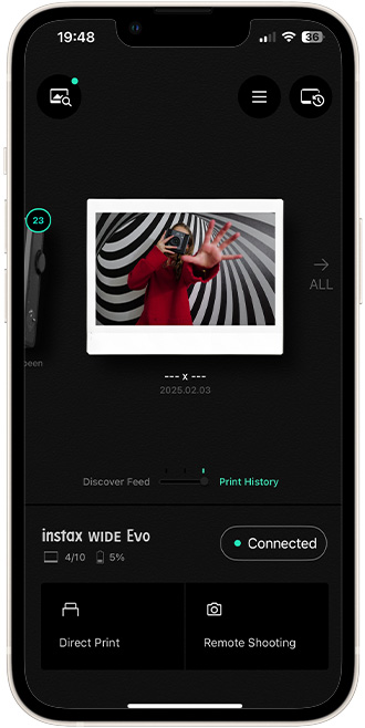 Instax WIDE Evo app